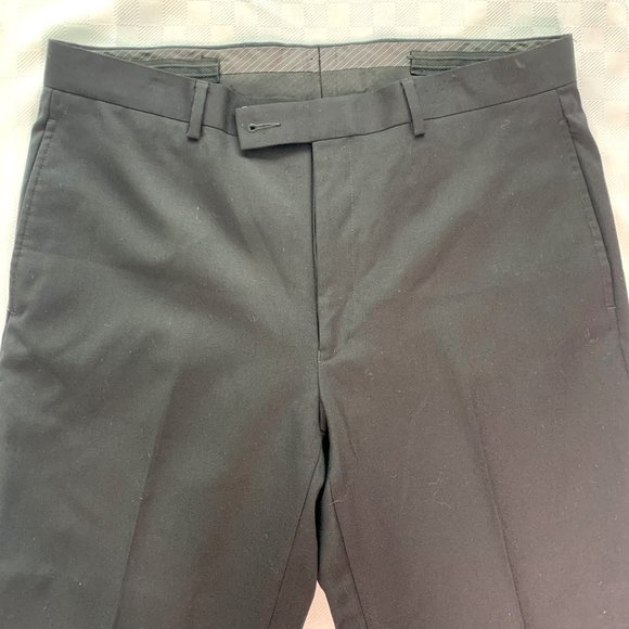 Unbranded Suit Pants Mens High Quality Black Size Approx.36 - Picture 2 of 8